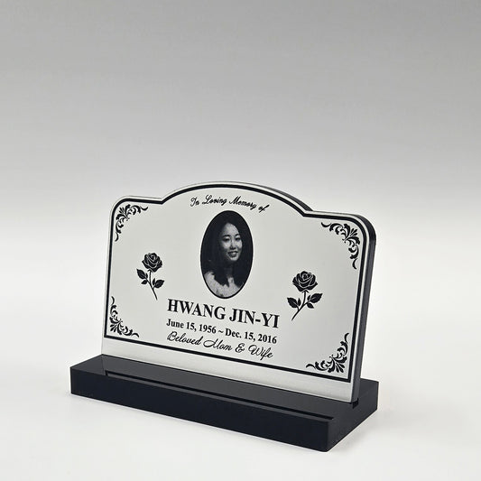 Metallic Image Memorial Plaque